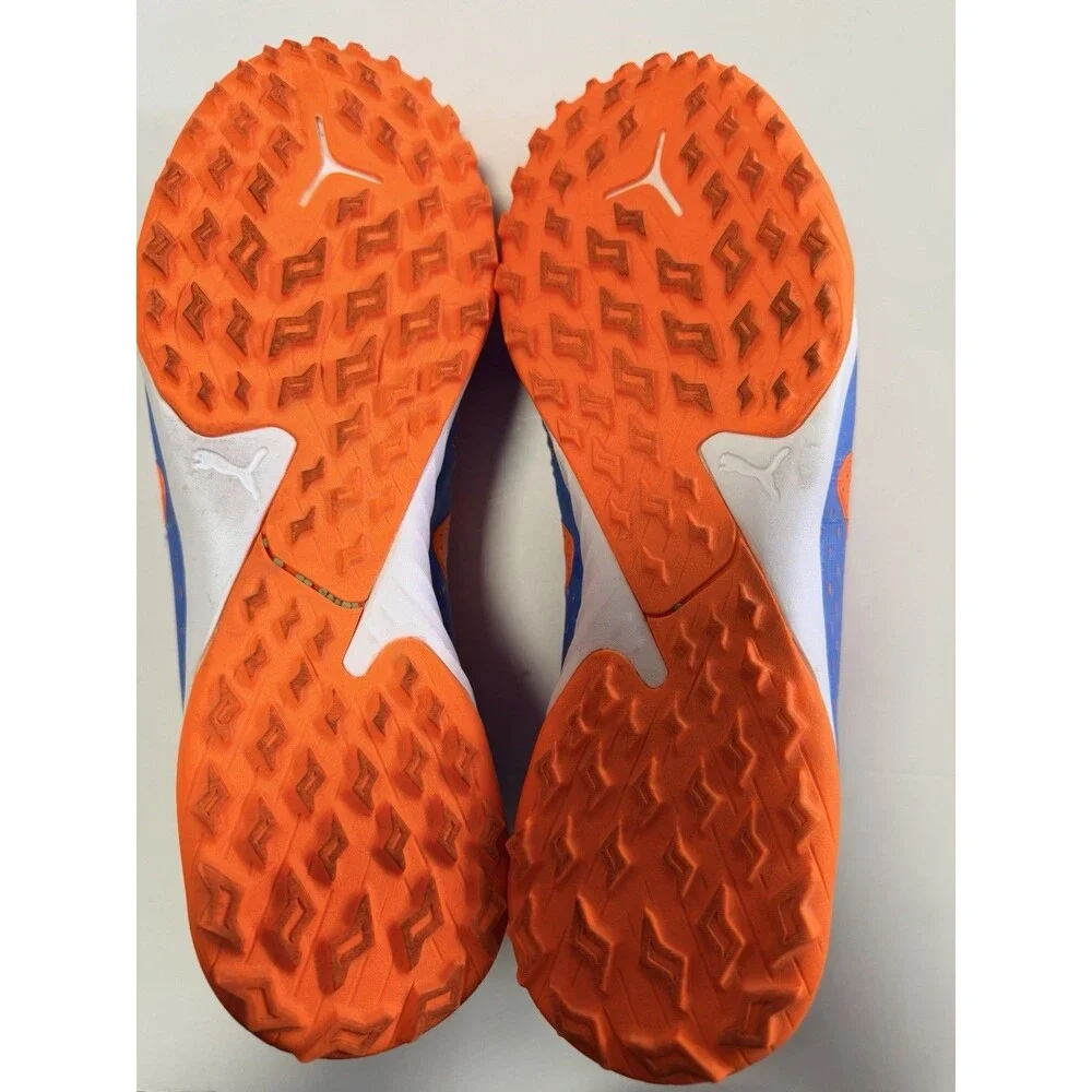 Puma Future Ultimate Cage Turf Shoes - Blue/White/Orange Size 10